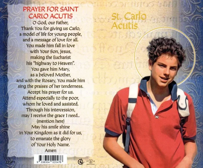 Prayer Card & Biography – St Carlo Acutis
