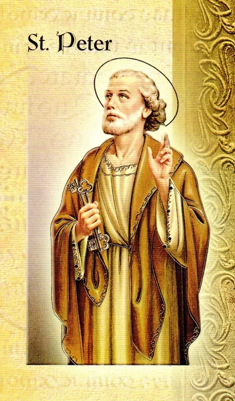 Prayer Card & Biography – St Peter