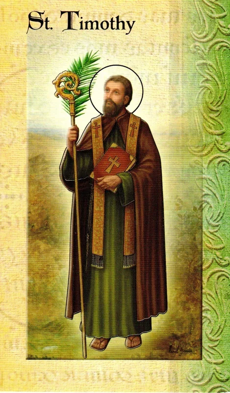 Prayer Card & Biography – St Timothy