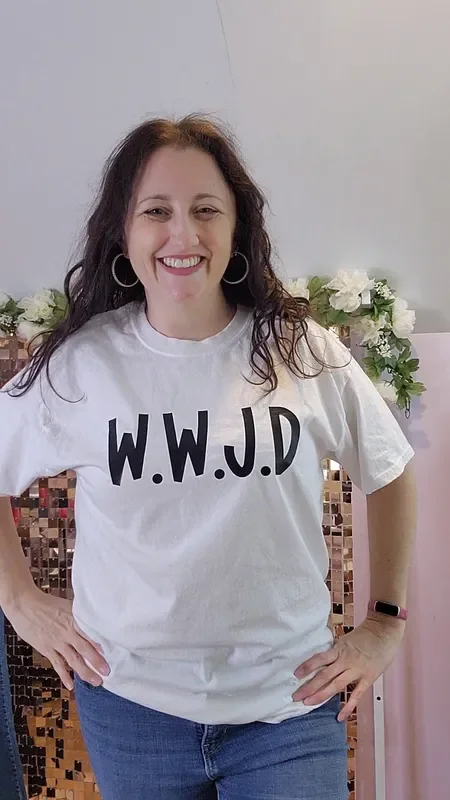 Pre-order- W.w.j.d- Big Bold Letters- Handmade