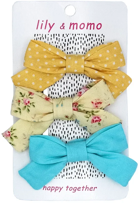 Pretty Little Bows Hair Clips – Yellow