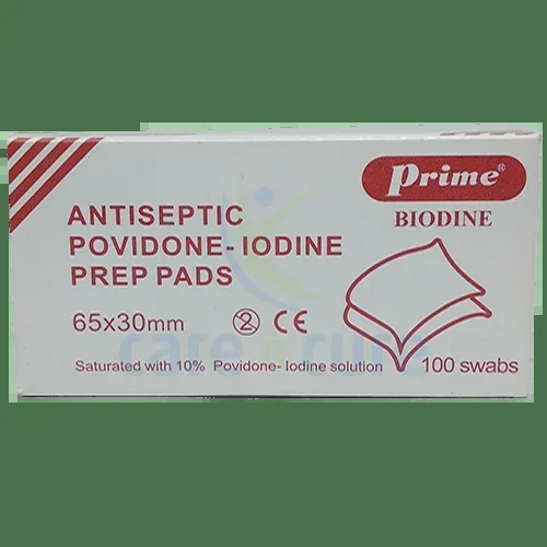 Prime Povidon Iodine Pre Swab 100 Pieces