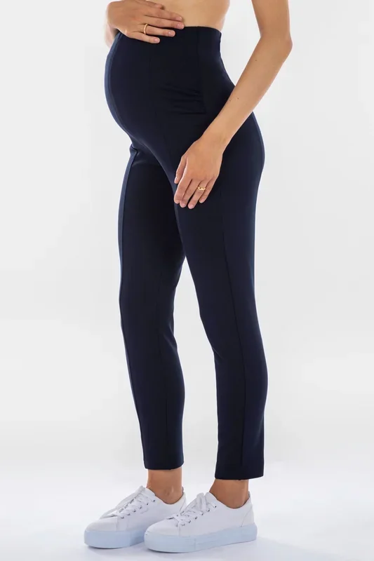 Pull On Signature Umstandshose Cropped navy