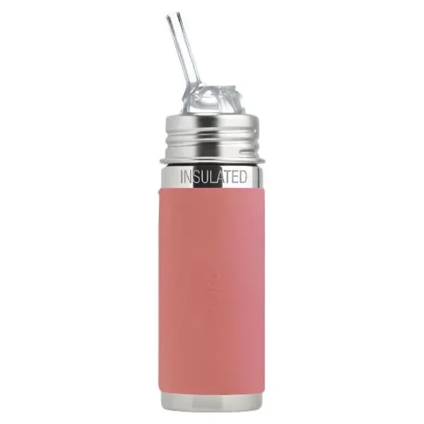 Pura Insulated Kiddo Straw Cup w/ Sleeve – Rose