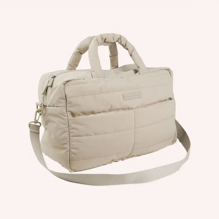 Quilted Changing Bag – Sand