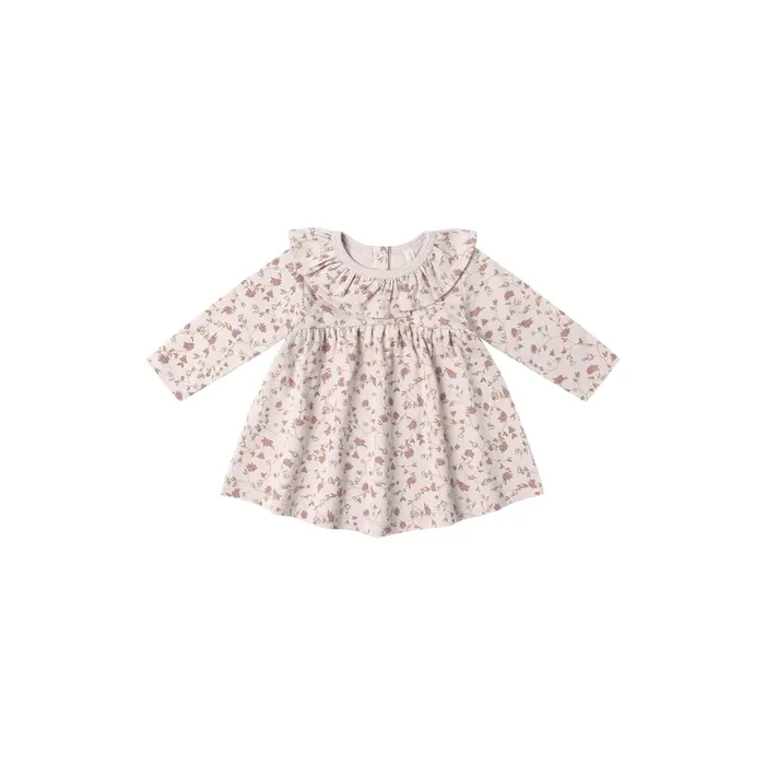 Quincy Mae Ruffle Collar Jersey Dress – Garden