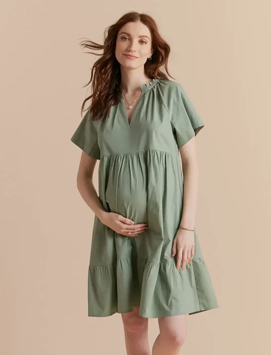 Raglan Mini Dress – Green Bay