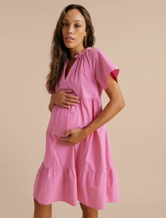 Raglan Mini Dress – Pink