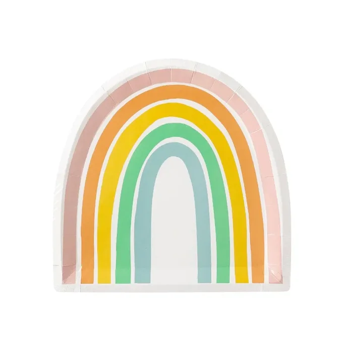 Rainbow Paper Plate