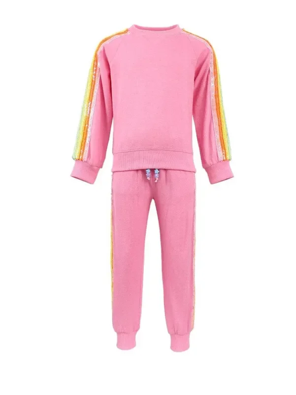 Rainbow Sequin Set | Pink