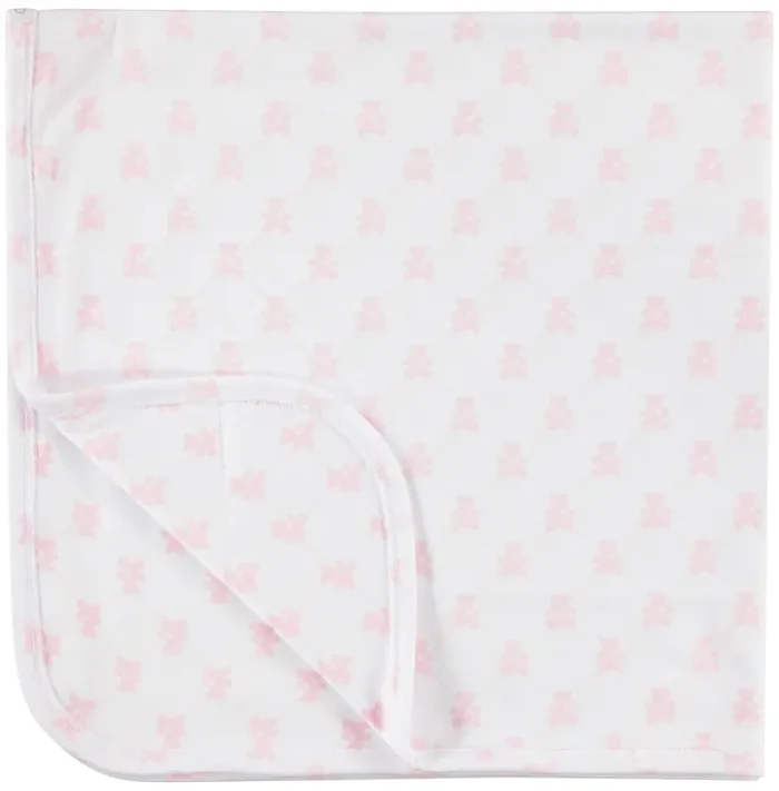 Receiving Blanket – Teddy Bear Pink
