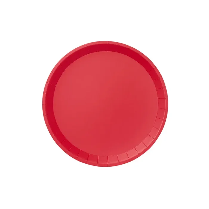 Red Classic Large Plates (10 Per Pack)