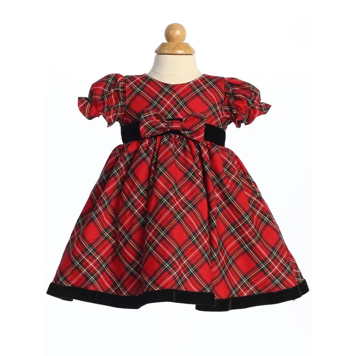 Red Plaid Tartan Dress
