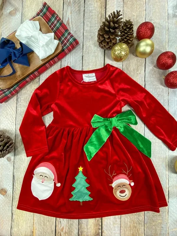 Red Velvet Christmas Dress