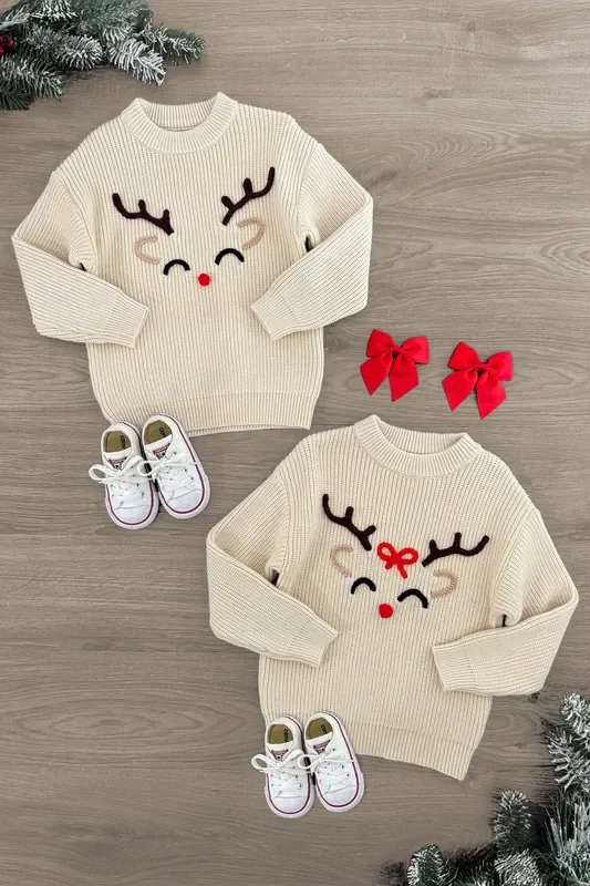 Reindeer Knit Sweater – Boy or Girl