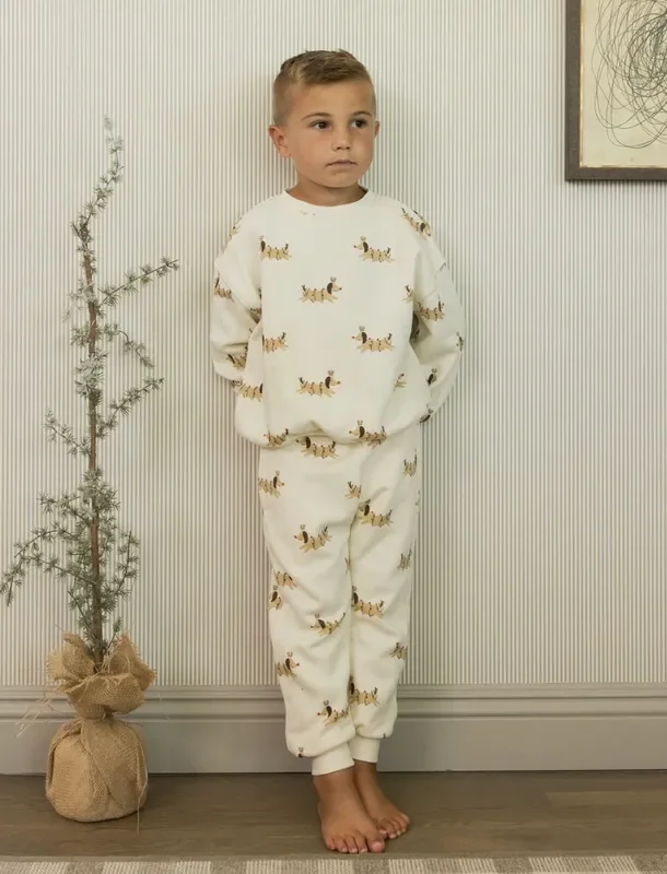 Relaxed Sweat Set | Christmas Dogs
