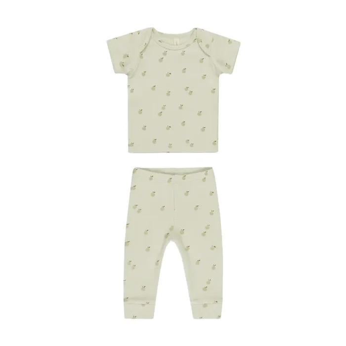 Ribbed Short Sleeve Tee + Legging Set – Apples
