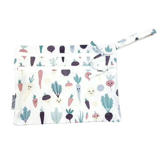 Root Veggies – Waterproof Wet Bag (for Mealtime, On-the-go, And More!)