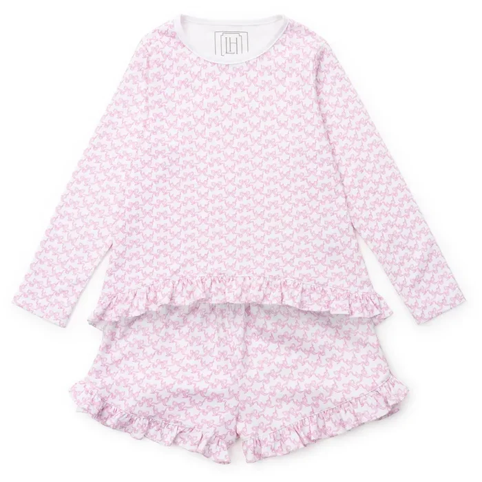Rorie Girls’ Short Set – Pretty Pink Bows