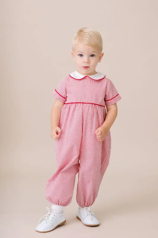 Rover Romper – Redford Red Windowpane