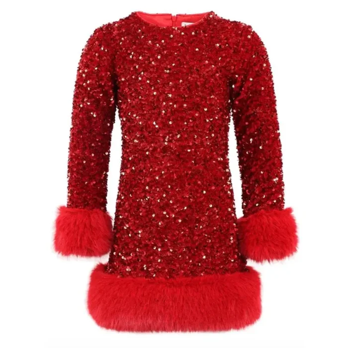 Ruby Shimmer Dress