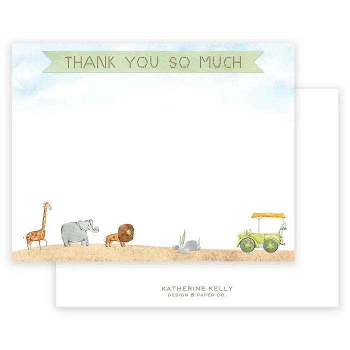 Safari Thank You Note