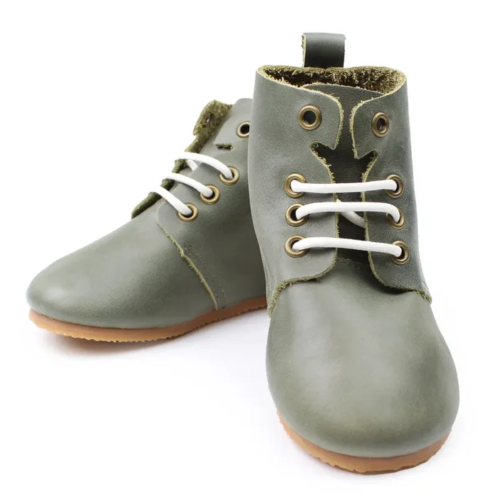Sage – High Top Oxfords – Hard Sole