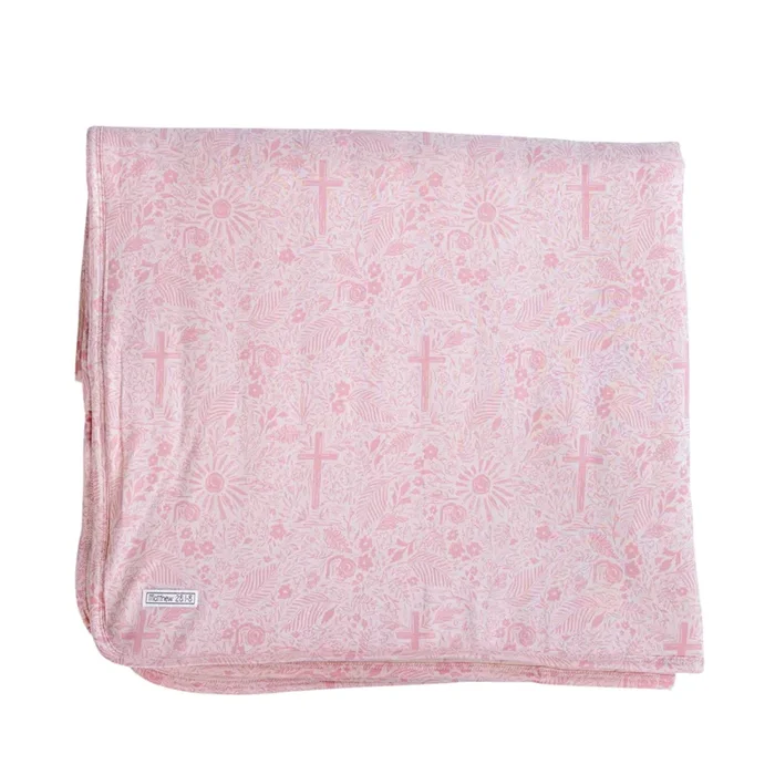 Salvation Garden Pink Blanket Bamboo