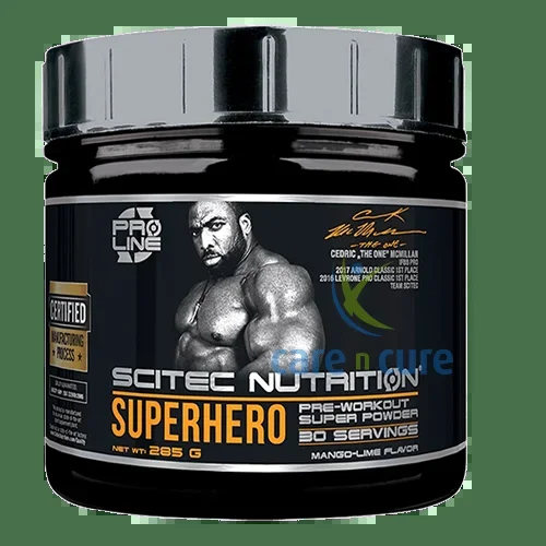 Scitec Nutrition Superhero Pre-Workout Super Powder Mango-Lime Flavor 285g