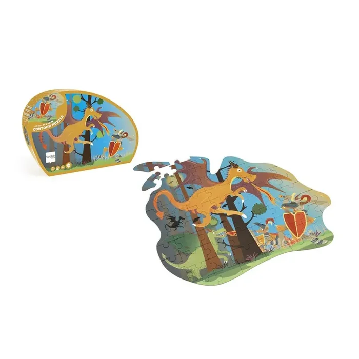 Scratch – Contour Puzzle – Dragon