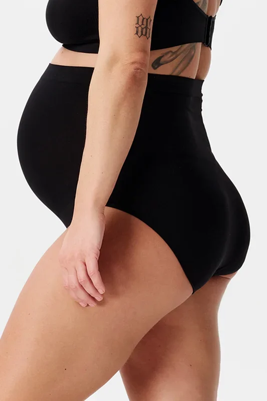 Sensil Seamless Maternity Briefs, Black