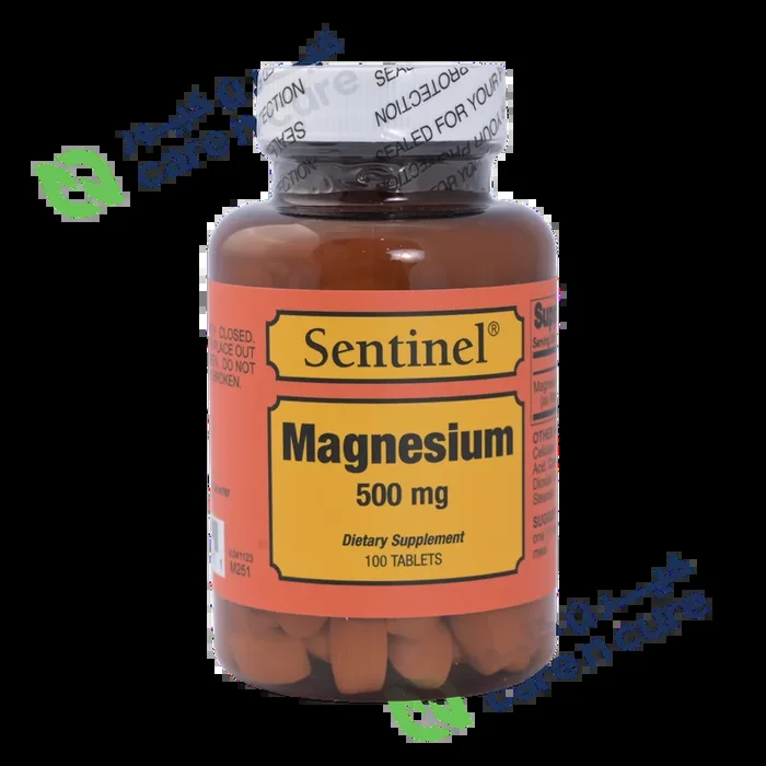 Sentinel Magnesium 500 mg Tablets 100 Pieces