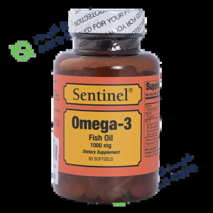 Sentinel Omega-3 Fish Oil Softgels – 60 Pieces