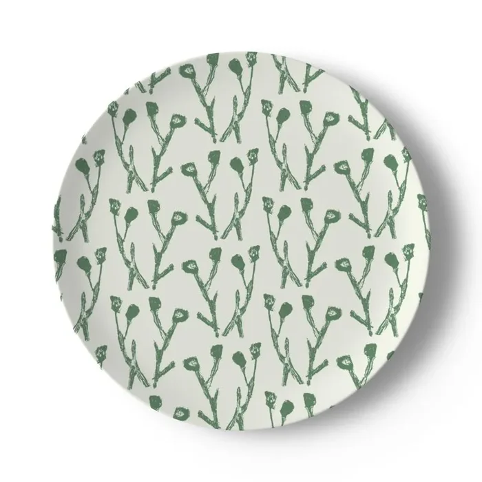 Set Of Climbing Jasmine China Plates (set Of 4 Or 8)
