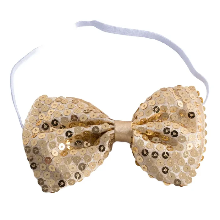 Shiny Sequin Bow Tie