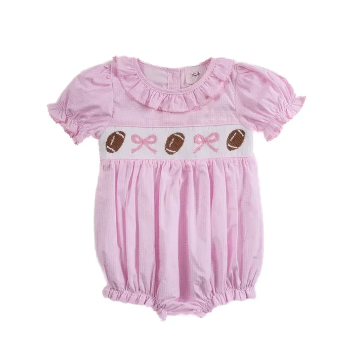 Shop Teeta Football Pink Gingham Allison Bubble