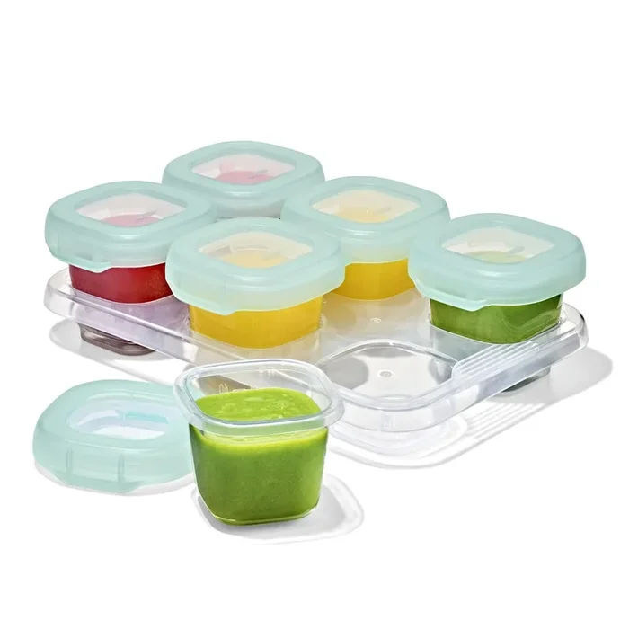 Silicone Baby Blocks 2 oz Opal