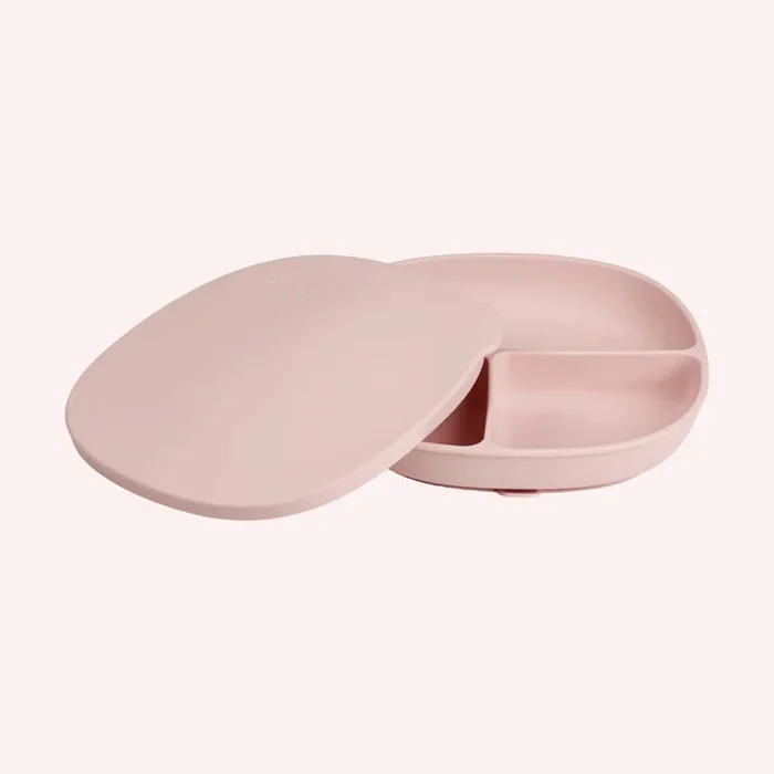 Silicone Plate + Lid – Blush