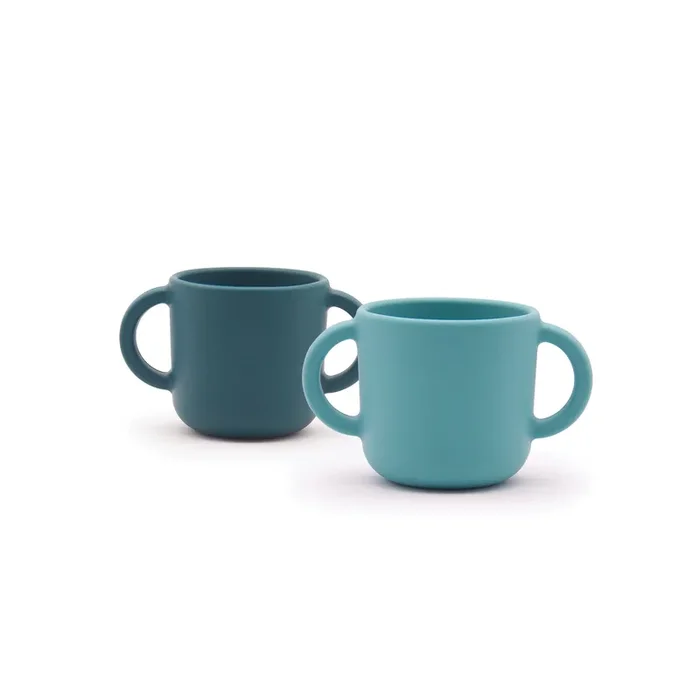 Silicone Training Cup Set – Blue Abyss / Lagoon