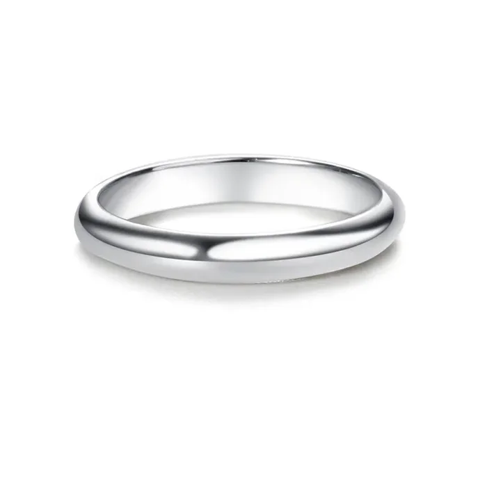 Silver Band Baby Ring