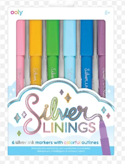 Silver Linings: Colorful Outline Markers