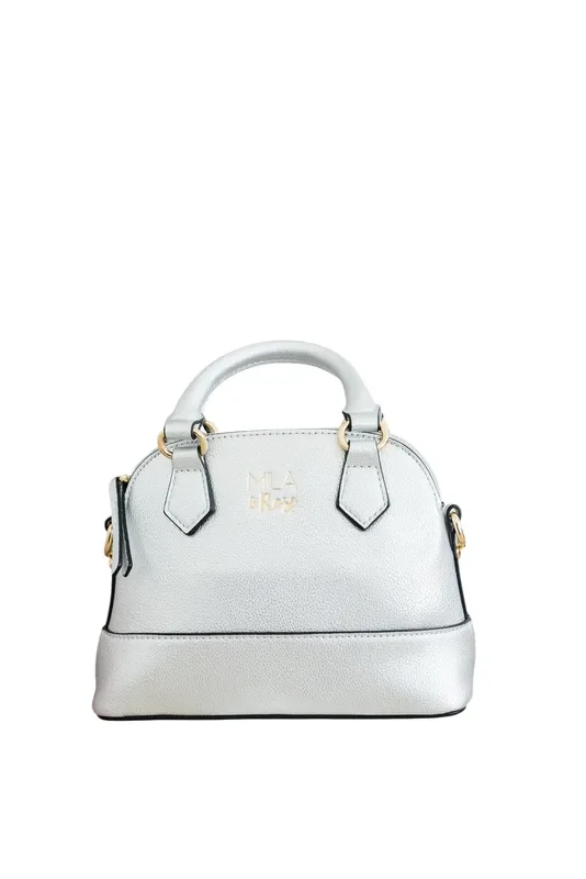 Silver Metallic Girl’s Crossbody Purse