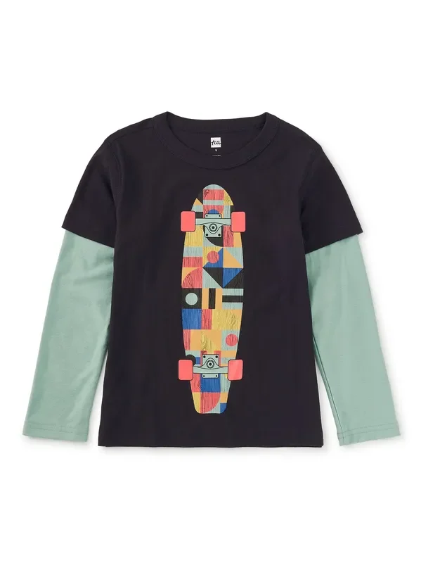 Skateboard Layered Tee