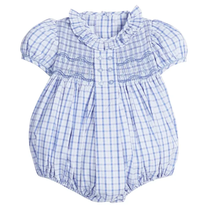 Smocked Bridget Bubble – Woodberry Plaid