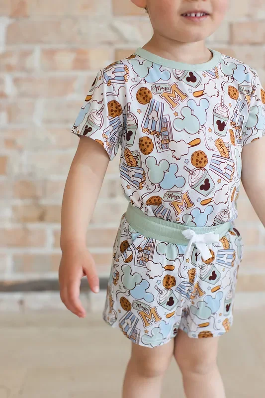 Snacks (green) – Pocket Short Set