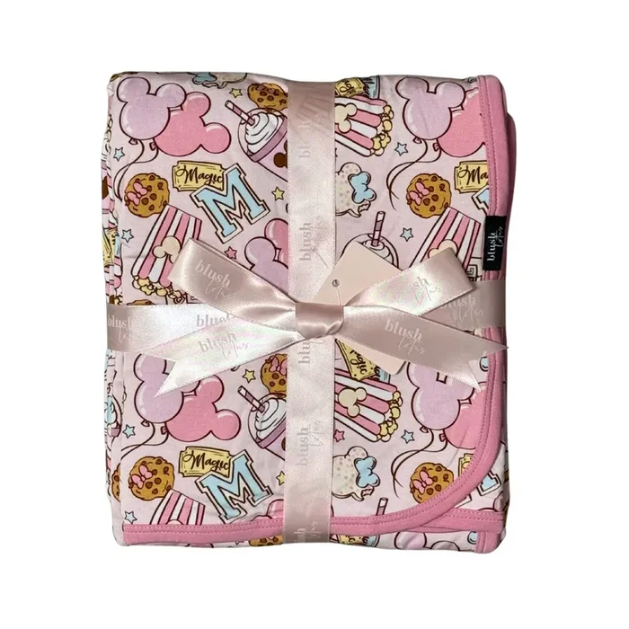 Snacks (pink) – Blanket