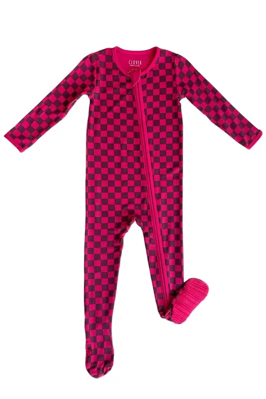 Soft & Stretchy Zipper Footie – Clover X Bohemian Mama