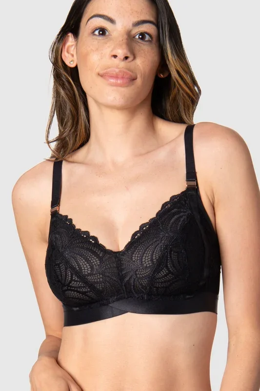 Soft Cup Schwangerschafts- und Still BH aus Spitze schwarz