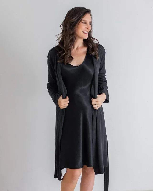 Soft Rib Pregnancy Robe