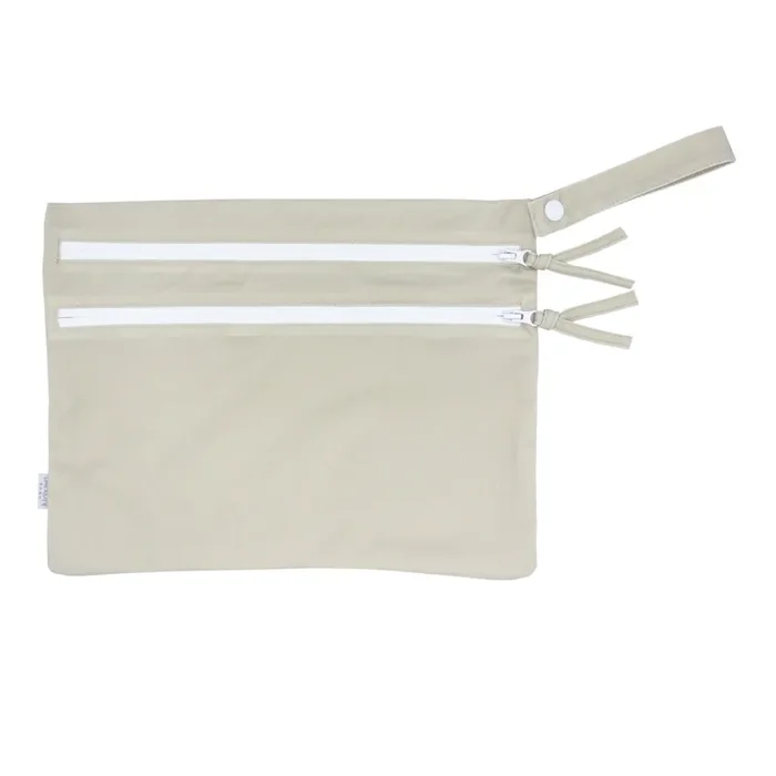 Solid Champagne Minimalist – Waterproof Wet Bag (for Mealtime, On-the-go, And More!)